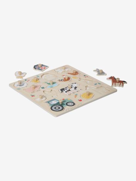 Steckpuzzle LOVELY FARM, Holz FSC® - beige - 4