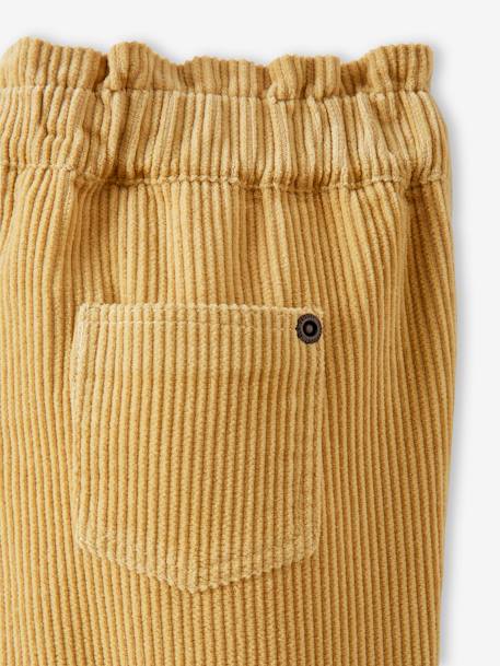 Baby Cordhose, Dehnbund mit Druckknopfverschluss senfgelb 7