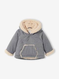 Babymode-Baby Wickeljacke mit Kapuze & Recycling-Polyester