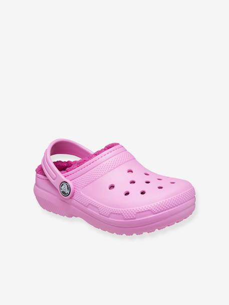 Baby Clogs CLASSIC LINED CLOG T CROCS - blau+rosa - 4