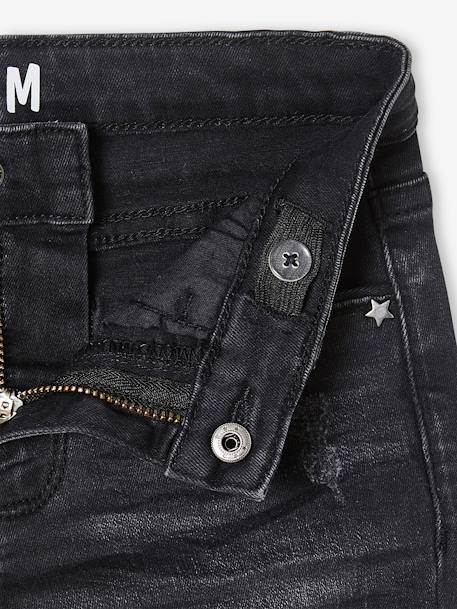 Mädchen Slim-Fit-Jeans WATERLESS, Hüftweite SLIM - blue stone+dark blue+schwarz - 15
