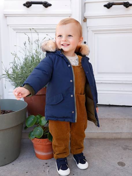 Baby Wende-Jacke mit Recyclingmaterial nachtblau 1