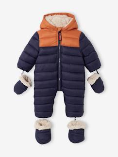 Babymode-Mäntel, Jacken, Overalls & Ausfahrsäcke-Overalls-Baby Winter-Overall, Colorblock