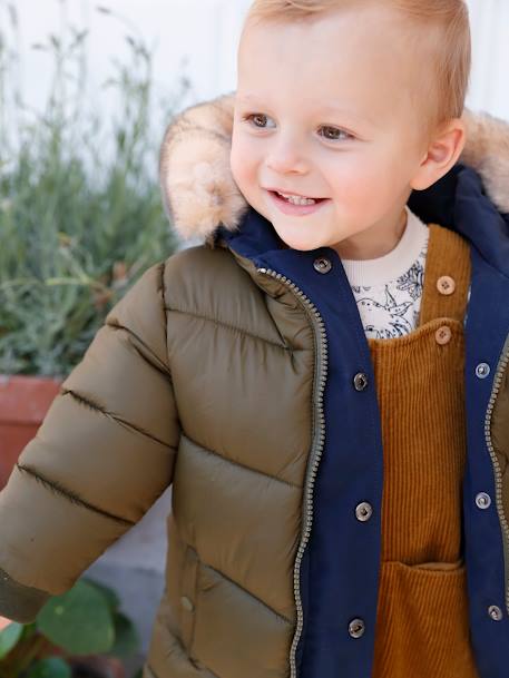 Baby Wende-Jacke mit Recyclingmaterial - nachtblau - 9