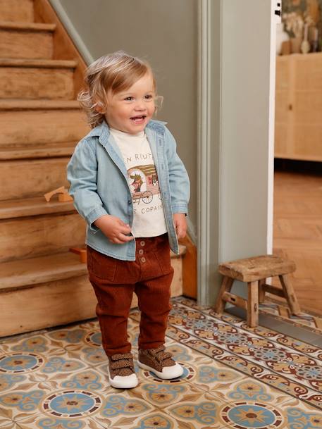 Baby Cordhose - braun - 1