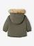 Wendbare Baby Jacke mit Kapuze, Wattierung Recycling-Polyester - khaki - 6