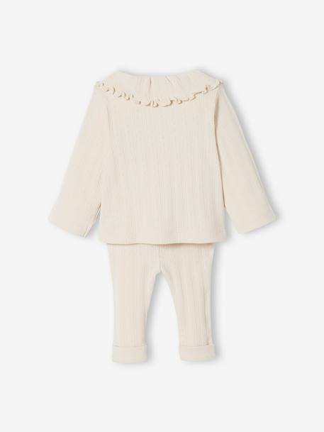 Baby-Set: Jäckchen & Hose Oeko-Tex - sand - 5