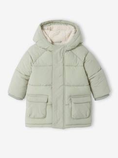 Baby Steppjacke mit Kapuze & Recycling-Polyester  [numero-image]