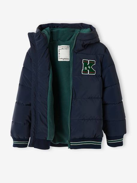 Jungen Steppjacke, Wattierung Recycling-Polyester marine 2