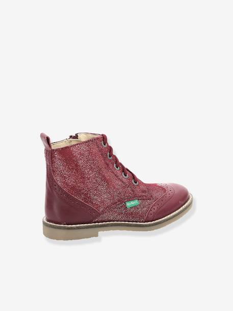 Mädchen Boots TYROL KICKERS bordeaux+schwarz 2