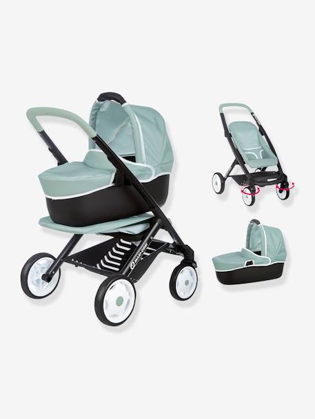 Puppenkinderwagen, 3-in-1-Kombi-Kinderwagen Maxi Cosi SMOBY grün+rosa 5