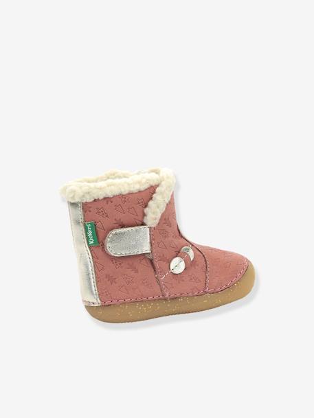 Mädchen Baby Lauflern-Boots SO WINDY KICKERS - beige+marine+rosa - 14