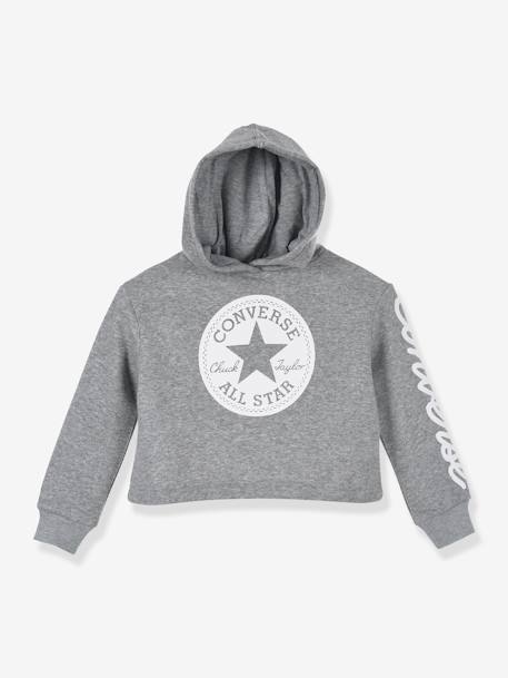 Kinder Kapuzensweatshirt CHUCK PATCH CROPPED HOODIE CONVERSE - grau+rosa - 3