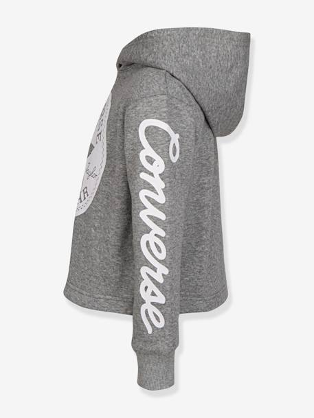 Kinder Kapuzensweatshirt CHUCK PATCH CROPPED HOODIE CONVERSE - grau+rosa - 6