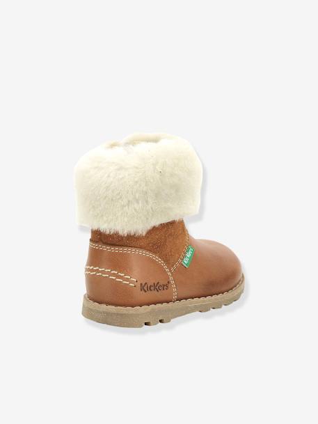 Mädchen Baby Lauflern-Boots NONOFUR KICKERS karamell 2