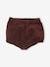 2er-Pack Mädchen Baby Shorts, Cord bordeaux/beige bedruckt 3