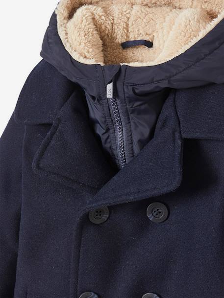 Gefütterte Jungen Cabanjacke mit Recycling-Polyester nachtblau 9