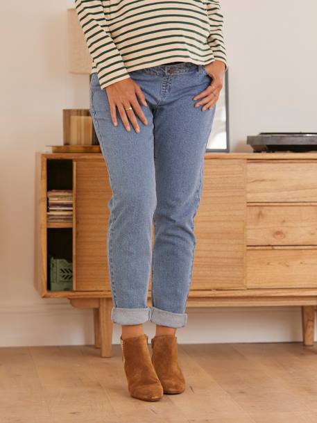 Umstands-Jeans mit Stretch-Einsatz, Mom-Fit - blue stone+grau+hellblau - 17