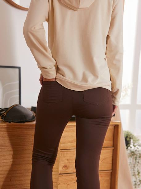 Umstands-Treggings, Schrittlänge 82 cm - dunkelbraun+schwarz - 3