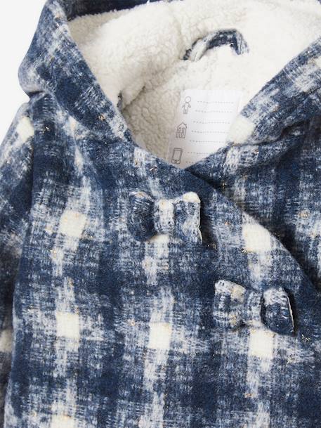 Baby Jacke mit Recyclingmaterial - dunkelblau kariert - 4