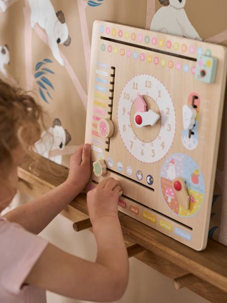 Kinder Spieluhr mit Kalender, Holz FSC® mehrfarbig+mehrfarbig 2