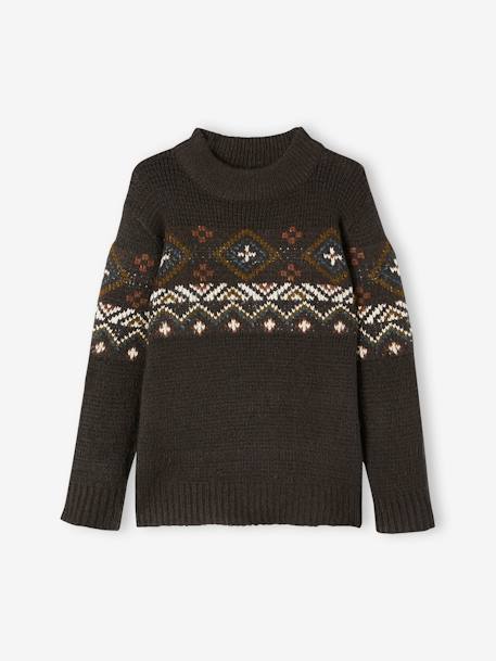 Jungen Strickpullover, Oeko-Tex schwarz 1