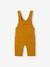 Baby Set MON TRÉSOR: Shirt & Latzhose, personalisierbar Oeko-Tex - grau meliert+karamell - 15