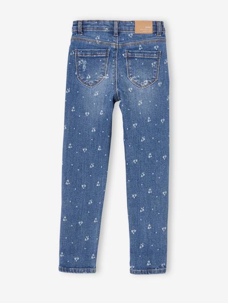 Mädchen Jeans, gerades Bein Oeko-Tex, Bundweite verstellbar double stone+grau 7