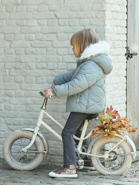 Mädchen Flared-Jeans mit Stickereien, Bundweite verstellbar schwarz 8