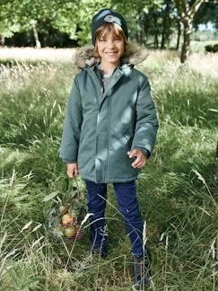 Jungen Jacke mit Kapuze, Wattierung Recycling-Polyester  [numero-image]