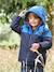 Jungen Funktionsjacke mit Recycling-Polyester blau+braun 2