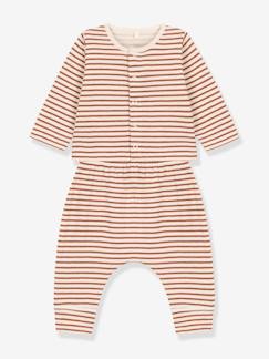 Babymode-Baby-Sets-Baby-Set: Jäckchen & Hose, Bio-Baumwolle PETIT BATEAU