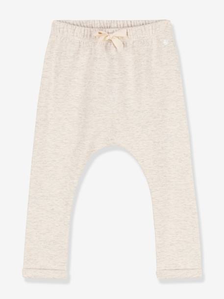 Baby Hose aus dickem Jersey PETIT BATEAU - beige meliert - 1