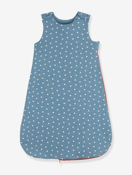 Ärmelloser Baby Schlafsack aus Bio-Baumwolle Oeko-Tex PETIT BATEAU blau 1