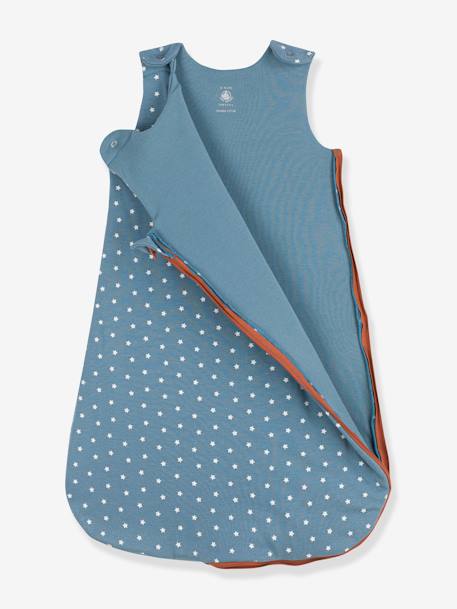 Ärmelloser Baby Schlafsack aus Bio-Baumwolle Oeko-Tex PETIT BATEAU blau 3