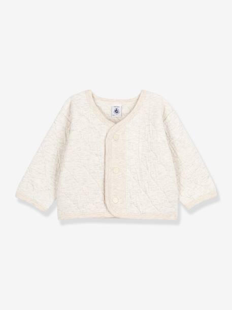 Wattierter Baby Cardigan PETIT BATEAU - beige meliert - 1