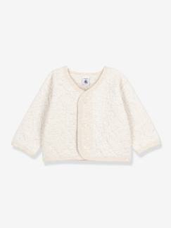 Babymode-Pullover, Strickjacken & Sweatshirts-Strickjacken-Wattierter Baby Cardigan PETIT BATEAU