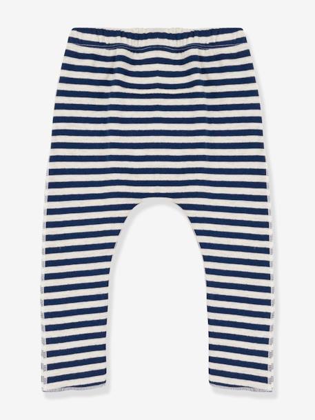 Wattierte Baby Ringelhose PETIT BATEAU - blau - 2