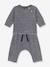 Baby-Set: Jacke & Hose PETIT BATEAU, Samt - marine - 1