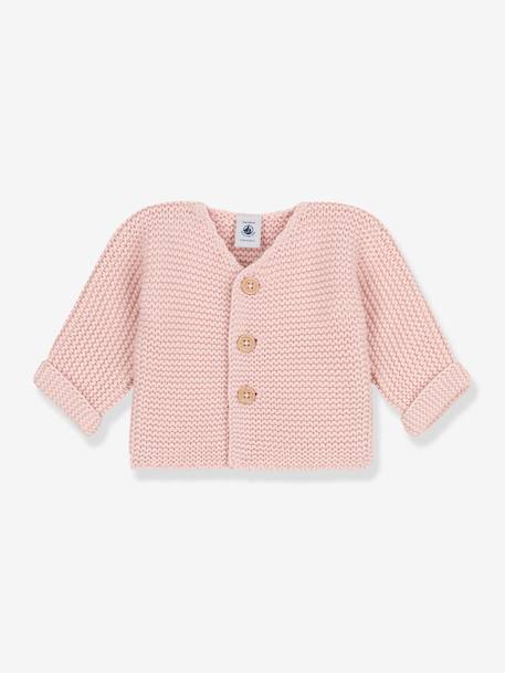 Baby Strickjacke PETIT BATEAU, Bio-Baumwolle - rosa - 1