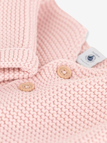 Baby Strickjacke PETIT BATEAU, Bio-Baumwolle - rosa - 3