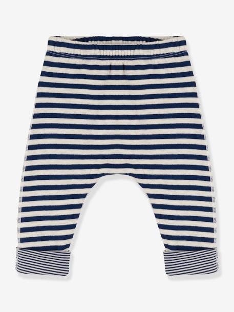 Wattierte Baby Ringelhose PETIT BATEAU - blau - 4