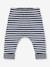 Wattierte Baby Ringelhose PETIT BATEAU - blau - 4