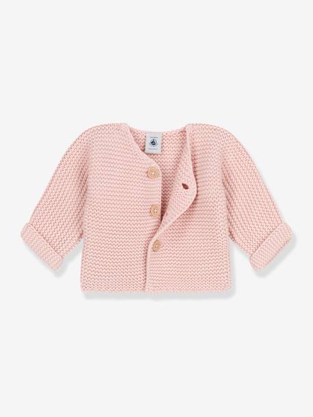 Baby Strickjacke PETIT BATEAU, Bio-Baumwolle - rosa - 4