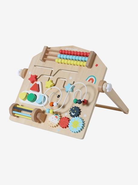 Kinder Activity-Board, Holz FSC® 100 mehrfarbig/regenbogen+MIX mehrfarbig/kirschen 4