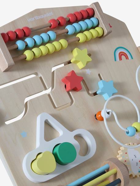 Kinder Activity-Board, Holz FSC® beige+mehrfarbig 11