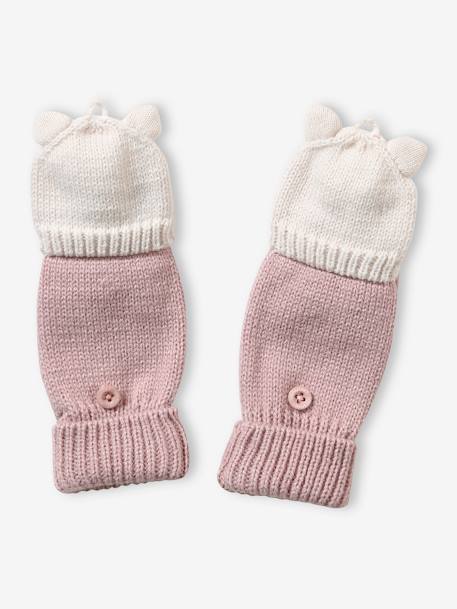 Mädchen 2-in-1-Handschuhe, Einhorn - rosa - 4