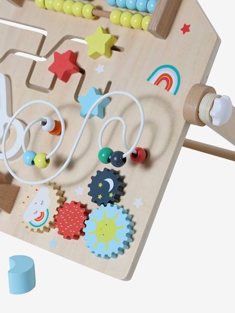 Kinder Activity-Board, Holz FSC® beige+mehrfarbig 12