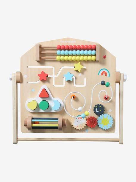 Kinder Activity-Board, Holz FSC® MIX beige+mehrfarbig 14