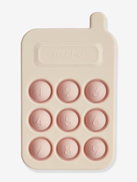 Baby Greifspielzeug MUSHIE, Pop-it Telefon grün+rosa 4